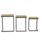 Ensemble de 3 tables gigognes multicolores