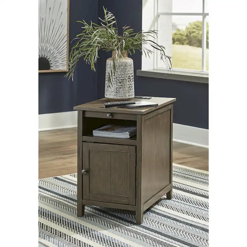 Table d'appoint de style Shaker taupe/anthracite/marron/blanc antique/sarcelle/noir pour 1 personne