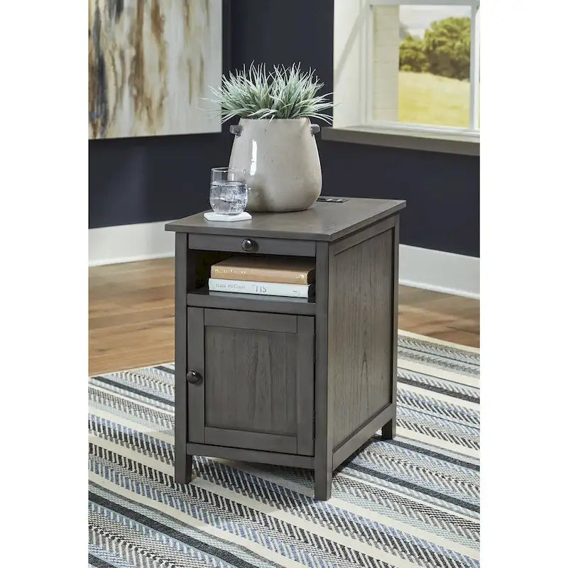 Table d'appoint de style Shaker taupe/anthracite/marron/blanc antique/sarcelle/noir pour 1 personne