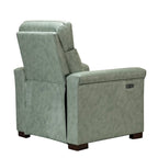 Fauteuil inclinable électrique monoplace multicolore avec port USB – Cuir véritable