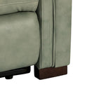 Fauteuil inclinable électrique monoplace multicolore avec port USB – Cuir véritable