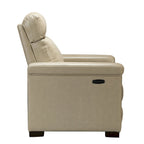 Fauteuil inclinable électrique monoplace multicolore avec port USB – Cuir véritable