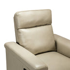 Fauteuil inclinable électrique monoplace multicolore avec port USB – Cuir véritable