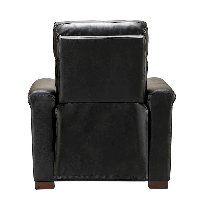 Fauteuil inclinable électrique monoplace multicolore avec port USB – Cuir véritable