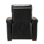 Fauteuil inclinable électrique monoplace multicolore avec port USB – Cuir véritable