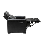 Fauteuil inclinable électrique monoplace multicolore avec port USB – Cuir véritable
