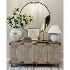 Armoire d'appoint en bois avec porte en jonc de mer noir/marron/blanc et étagère réglable, 1 à 4 pièces