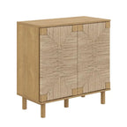 Armoire d'appoint en bois avec porte en jonc de mer noir/marron/blanc et étagère réglable, 1 à 4 pièces