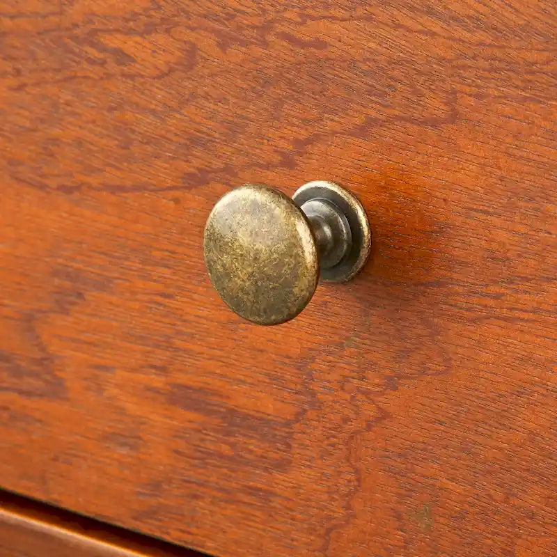 Table d'appoint à un tiroir de style Mid-Century, blanc antique/noyer/rose poudré pour 1 personne