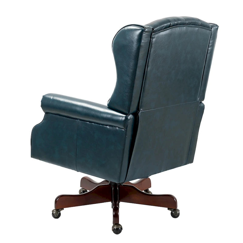 Fauteuil de bureau exécutif pivotant à dossier haut capitonné – Similicuir, 1 personne