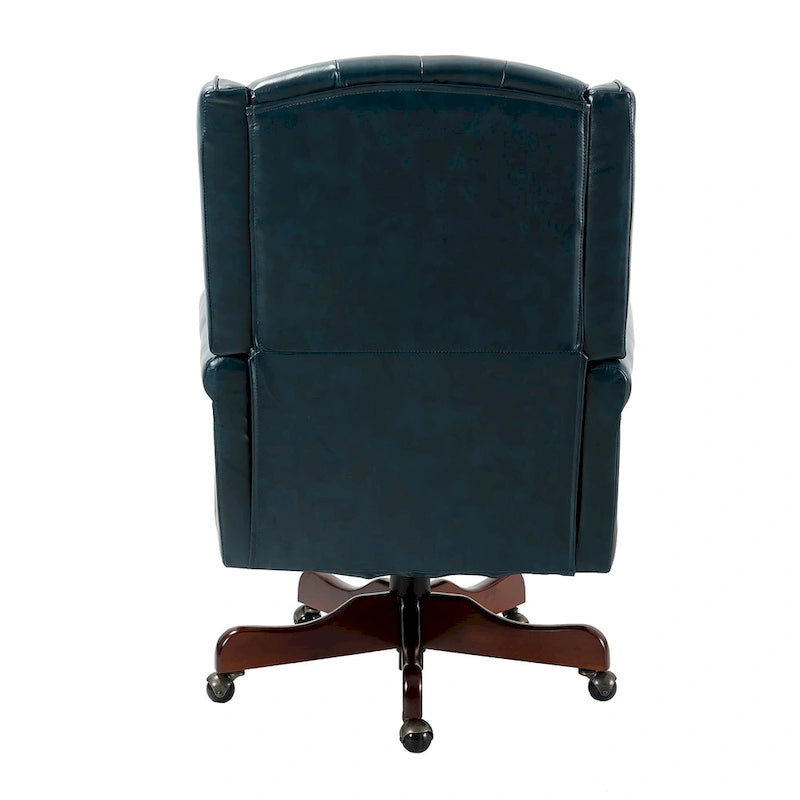Fauteuil de bureau exécutif pivotant à dossier haut capitonné – Similicuir, 1 personne