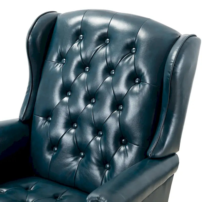 Fauteuil de bureau exécutif pivotant à dossier haut capitonné – Similicuir, 1 personne