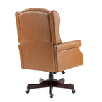 Fauteuil de bureau exécutif pivotant à dossier haut capitonné – Similicuir, 1 personne