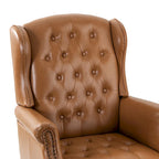 Fauteuil de bureau exécutif pivotant à dossier haut capitonné – Similicuir, 1 personne