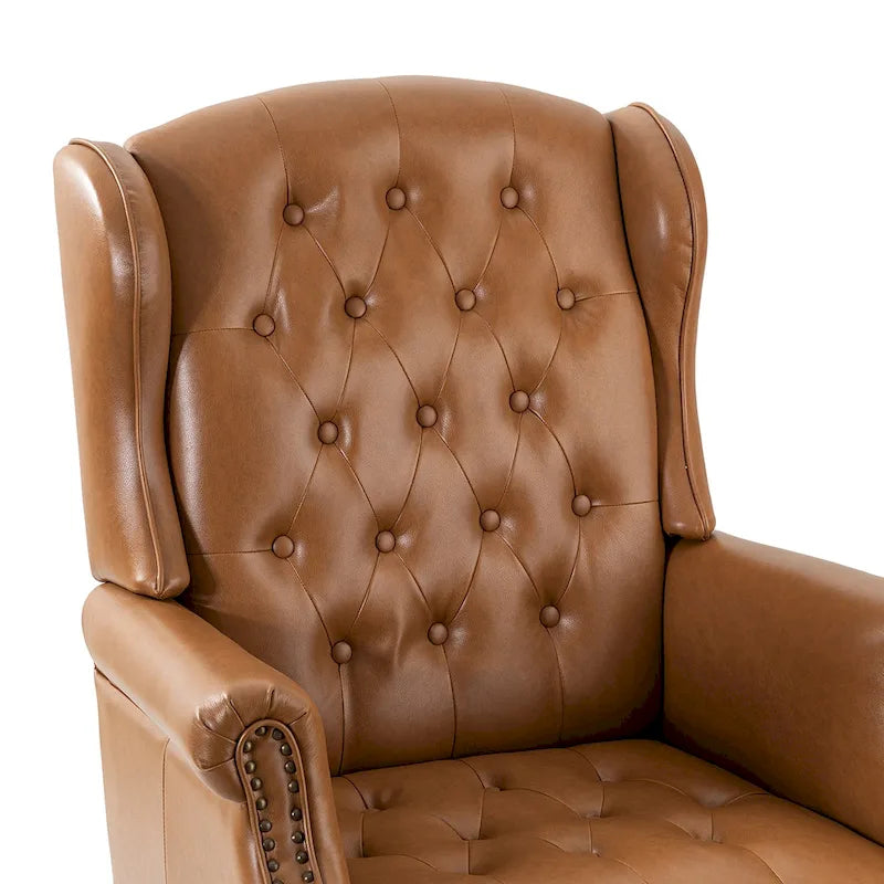 Fauteuil de bureau exécutif pivotant à dossier haut capitonné – Similicuir, 1 personne