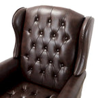 Fauteuil de bureau exécutif pivotant à dossier haut capitonné – Similicuir, 1 personne