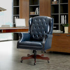 Fauteuil de bureau exécutif pivotant à dossier haut capitonné – Similicuir, 1 personne