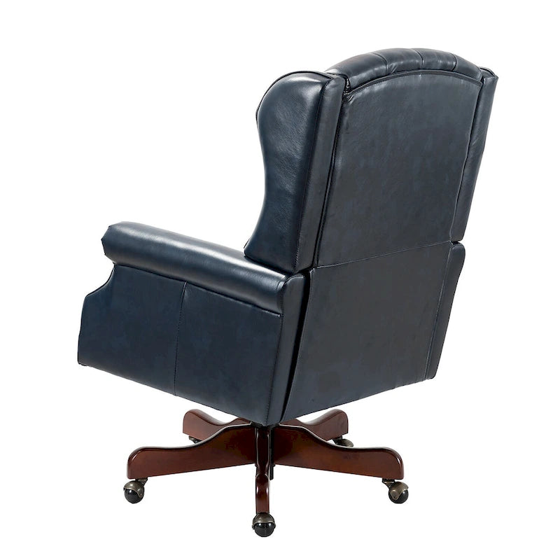 Fauteuil de bureau exécutif pivotant à dossier haut capitonné – Similicuir, 1 personne