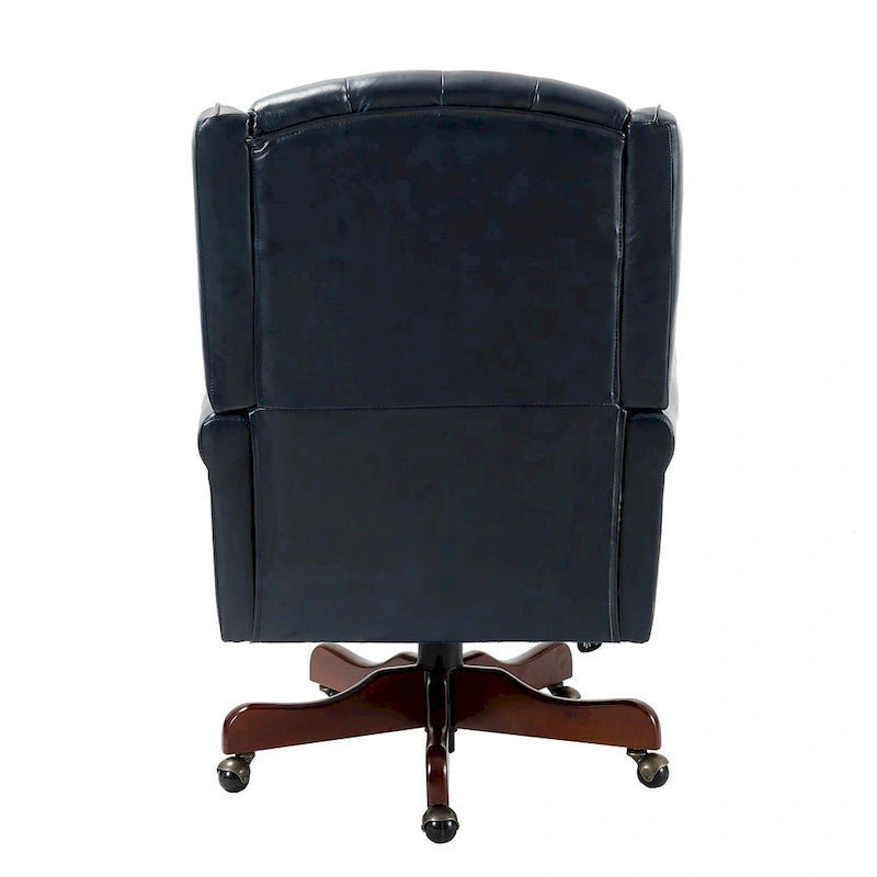 Fauteuil de bureau exécutif pivotant à dossier haut capitonné – Similicuir, 1 personne