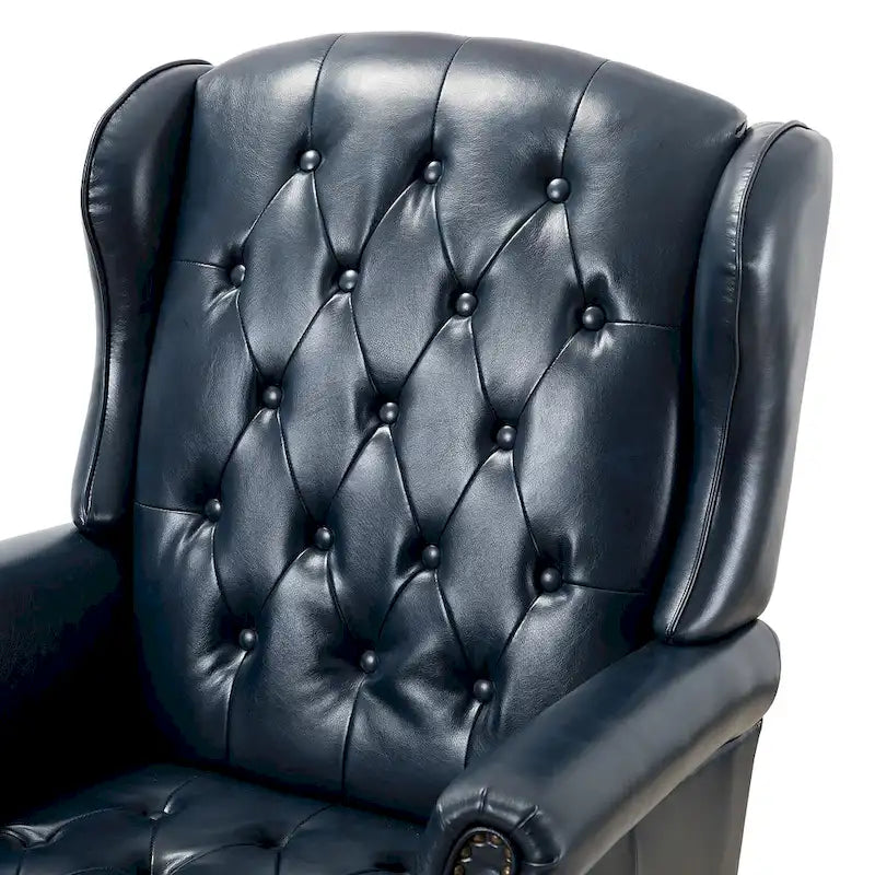Fauteuil de bureau exécutif pivotant à dossier haut capitonné – Similicuir, 1 personne
