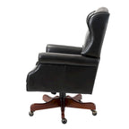 Fauteuil de bureau exécutif pivotant à dossier haut capitonné – Similicuir, 1 personne