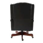 Fauteuil de bureau exécutif pivotant à dossier haut capitonné – Similicuir, 1 personne