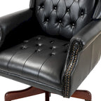 Fauteuil de bureau exécutif pivotant à dossier haut capitonné – Similicuir, 1 personne