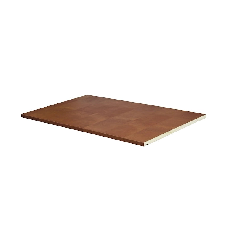 Étagère de penderie individuelle en bois massif – Acajou / Pin Miel / Java / Mocha / Blanc, Vendue à l'unité