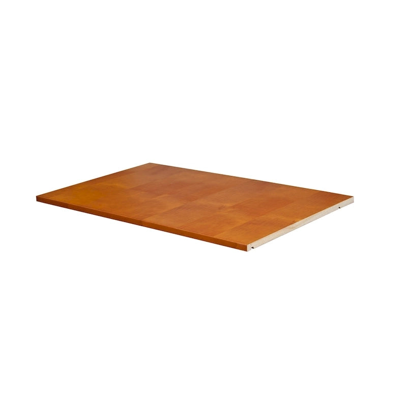 Étagère de penderie individuelle en bois massif – Acajou / Pin Miel / Java / Mocha / Blanc, Vendue à l'unité
