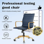 Chaise de bureau pivotante côtelée gris/blanc/noir/vert/marron avec accoudoirs, individuelle