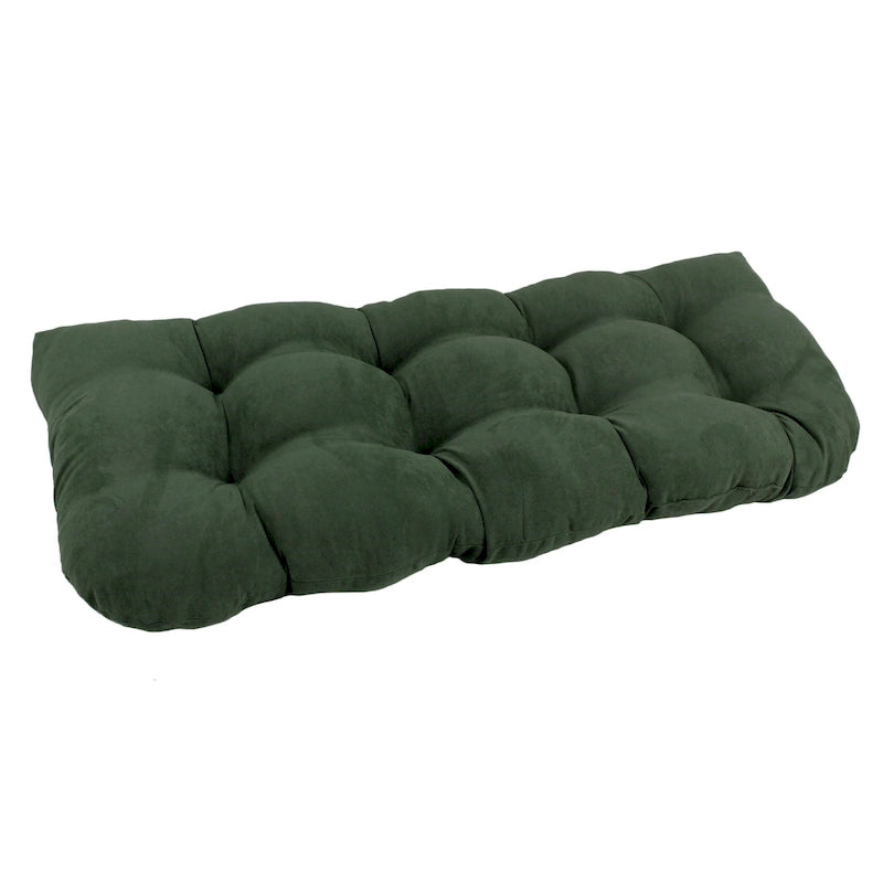 Coussin de banc en microsuède à dossier arrondi bleu aqua/multicolore – 1 à 2 personnes