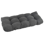 Coussin de banc en microsuède à dossier arrondi bleu aqua/multicolore – 1 à 2 personnes