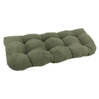 Coussin de banc en microsuède à dossier arrondi bleu aqua/multicolore – 1 à 2 personnes
