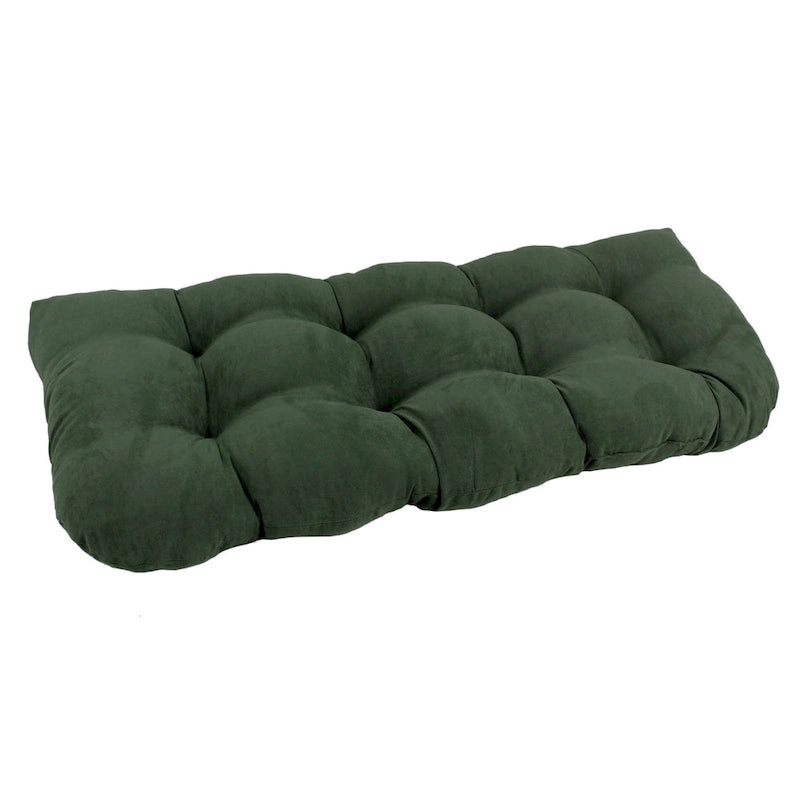 Coussin de banc en microsuède à dossier arrondi bleu aqua/multicolore – 1 à 2 personnes
