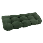 Coussin de banc en microsuède à dossier arrondi bleu aqua/multicolore – 1 à 2 personnes