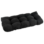 Coussin de banc en microsuède à dossier arrondi bleu aqua/multicolore – 1 à 2 personnes
