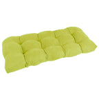 Coussin de banc en microsuède à dossier arrondi bleu aqua/multicolore – 1 à 2 personnes