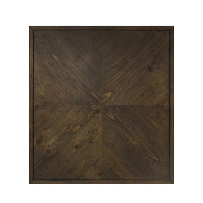 Table d'appoint en bois muscade avec tiroir et étagère, pour 1 personne