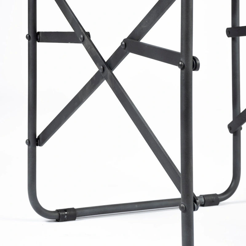 Chaise de salle à manger pliante en cuir véritable noir, simple, 50 cm L x 55 cm P x 84 cm H