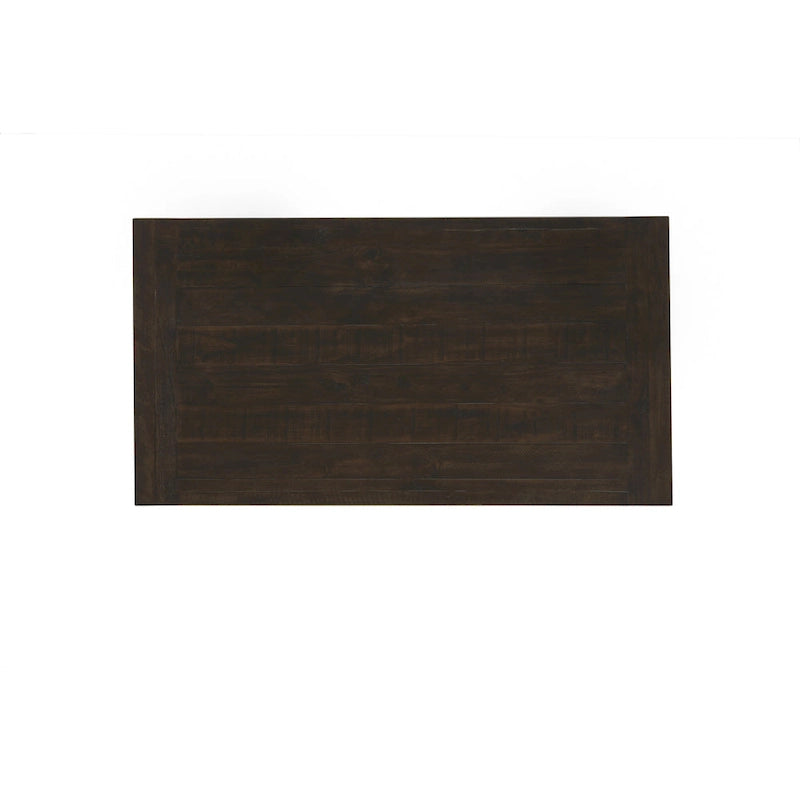 Table basse relevable à 2 tiroirs, Moka Foncé, 1 personne