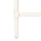 Table d'appoint carrée accent marron / noire / blanche vieillie pour 1 personne