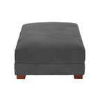 Poufs tapissés en velours côtelé, lot de 2 – Beige / Vert / Orange / Gris / Gris clair / Vert chasseur