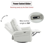 Fauteuil inclinable pivotant et berçant MERAX 270 avec ports USB