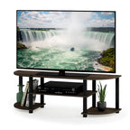 Meuble TV large multicolore, style contemporain, convient aux téléviseurs de 32 à 42 po, assemblage par 1 personne