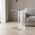 Table d'appoint en acrylique transparent, simple, minimaliste
