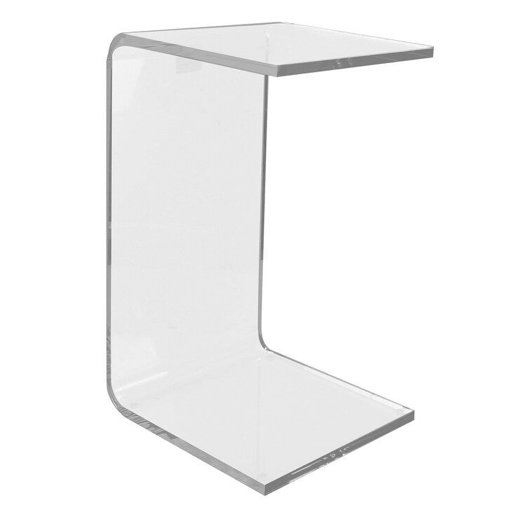 Table d'appoint en acrylique transparent, simple, minimaliste