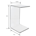 Table d'appoint en acrylique transparent, simple, minimaliste