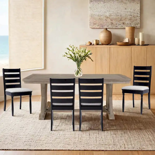 Ladder Back Wooden Dining Chairs