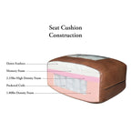 Canapé 3 places Chesterfield marron caramel