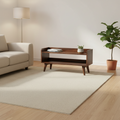 Banc de rangement pour chaussures, style nordique, en noyer, une place